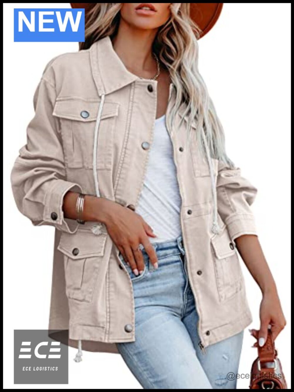 Military Anorak Jacket Zip Up Safari Utility Coat Outwear